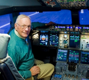 RIP the world's best friend and traveller - Neil Armstrong in an A380 simulator, who said 
